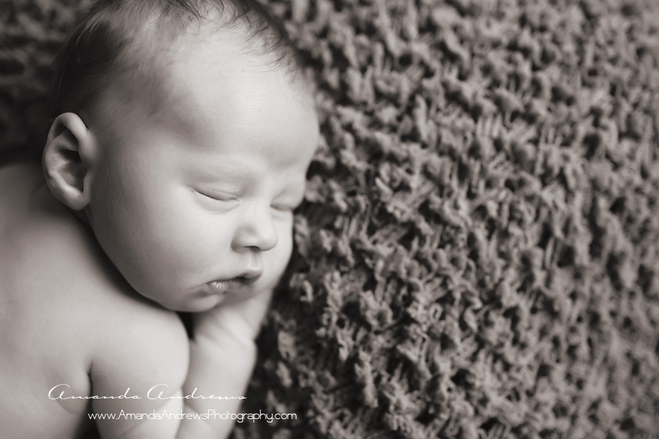 profile of sleeping baby