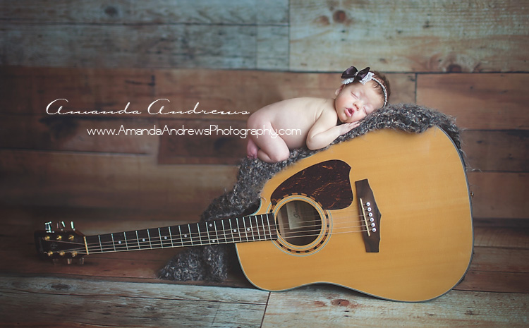 infant sleeping on guitar boise idaho